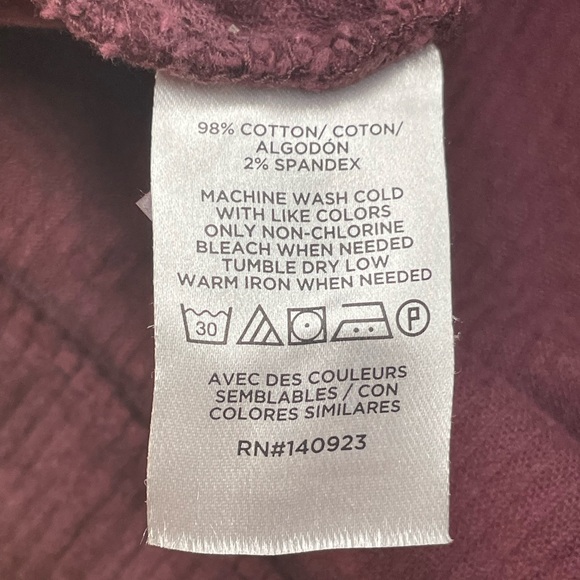 Ann Taylor Loft Skirt Womens Maroon burgundy Corduroy Straight Mini Stretch - Picture 6 of 7